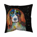 Fondo 26 x 26 in. Colorful Dog-Double Sided Print Indoor Pillow FO2772441